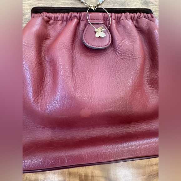 Vintage Oxblood Wooden Aigner Shoulder bag that has been Birkenfied - Picture 6 of 14